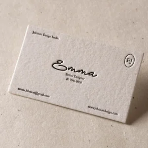 Branding solutions using custom business cards
