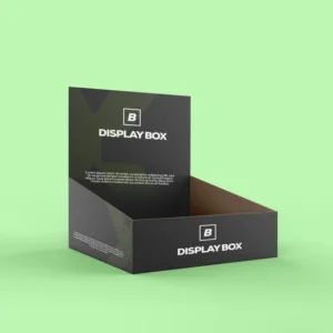 Custom counter top display boxes for retail presentation