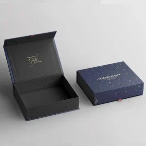 Rigid custom magnetic closure boxes used for premium gift packaging