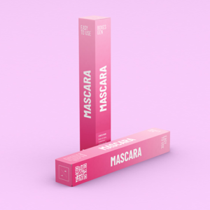Cosmetic packaging boxes for mascara products
