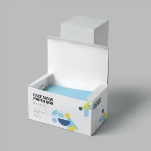 Custom printed mask packaging box