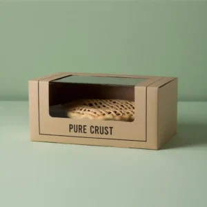 Window style custom pie box packaging
