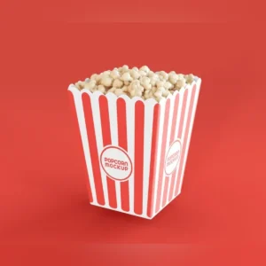 Striped design custom popcorn box packaging