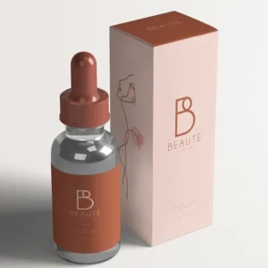 Branded custom serum packaging box